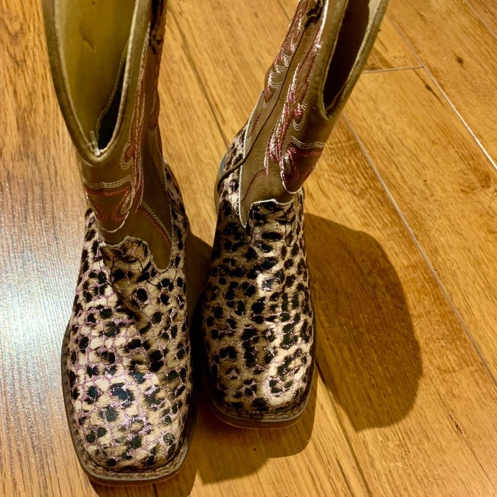 Gently Pre-Owned - 2 PAIRS - Pink Girls- Blue Girls - Roper - Western Boots - Picture 5 of 6